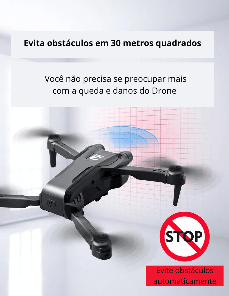 Drone Z908 Pro Max Motores Brushless e Desvio de Obstáculos -Zangão Max