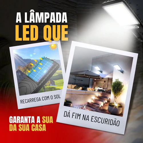 Refletor LED Solar com Sensor de Movimento 8000W - Lumax