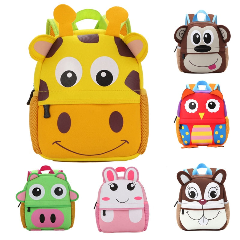 Mochila Infantil 3D - Animais