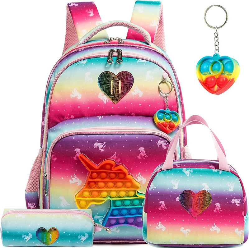 Kit Mochila Infantil Pop It -Love