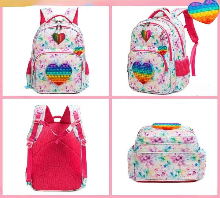 Kit Mochila Infantil Pop It -Love