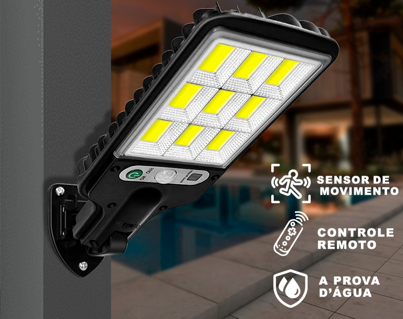 Refletor LED Solar com Sensor de Movimento 8000W - Lumax